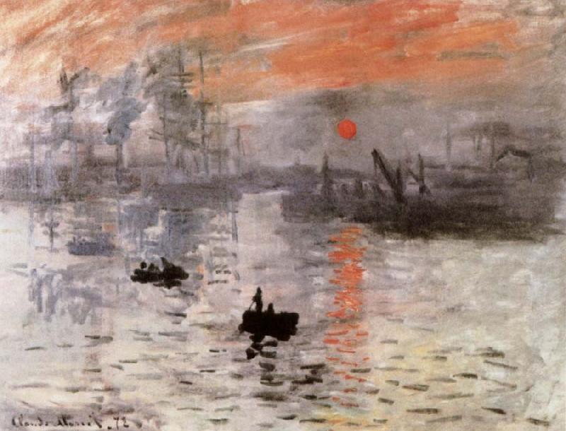 Claude Monet Impresstion Sunrise oil painting image